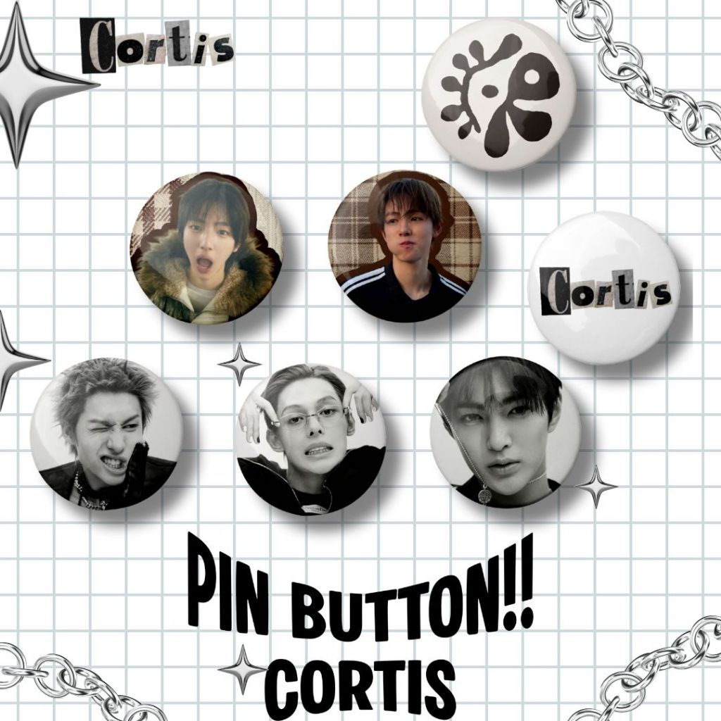 PIN BUTTON  KPOP PIN COSTIS / PIN Y2K AESTHETIC CORTIS KPOP