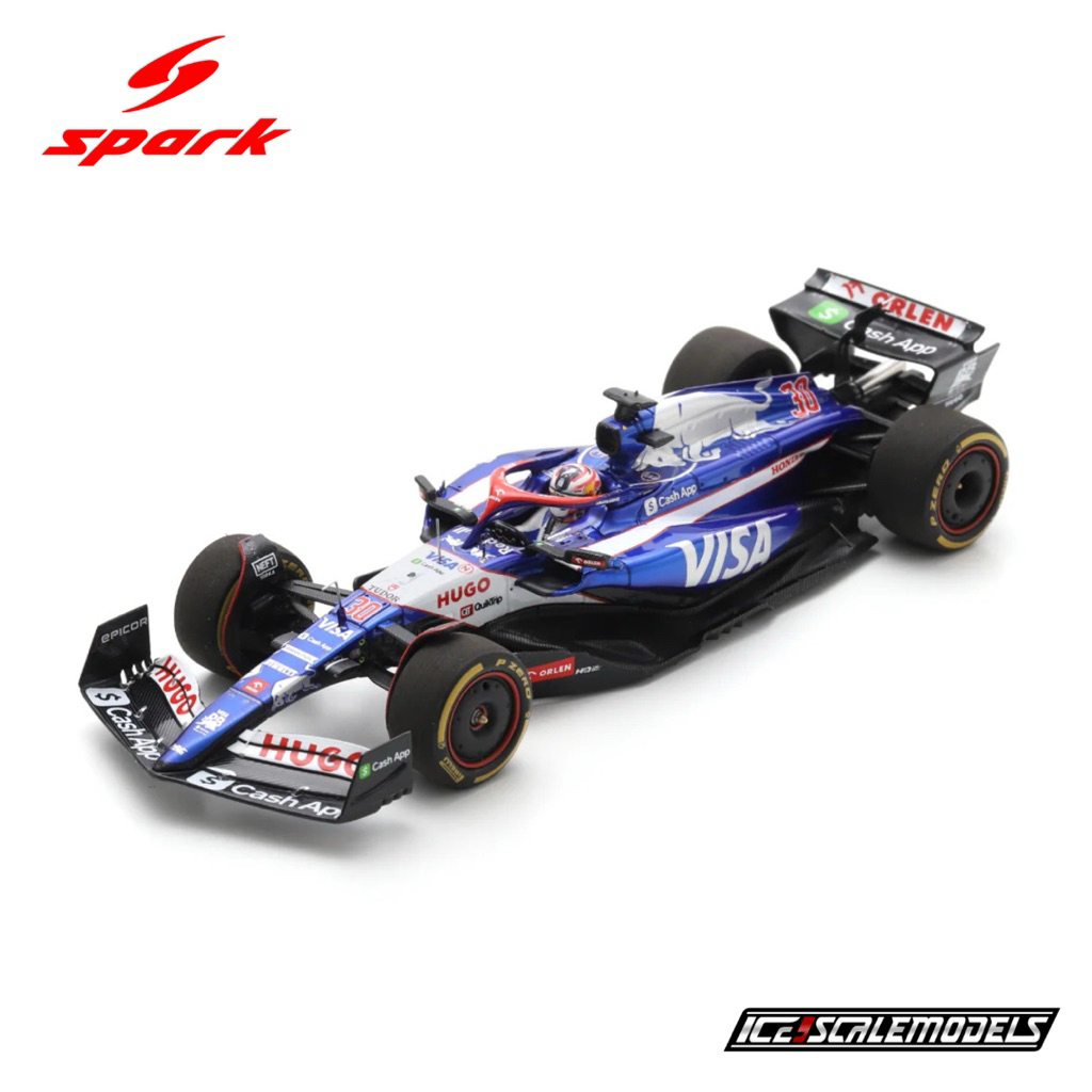 Diecast F1 Spark 1:64 Visa Cash App RB VCARB 01 Liam Lawson Las Vegas GP 2024