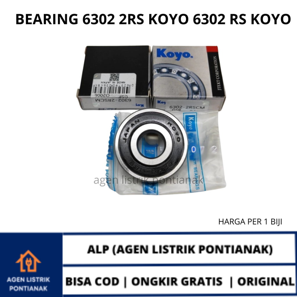 BEARING 6302 2RS KOYO 6302 RS KOYO