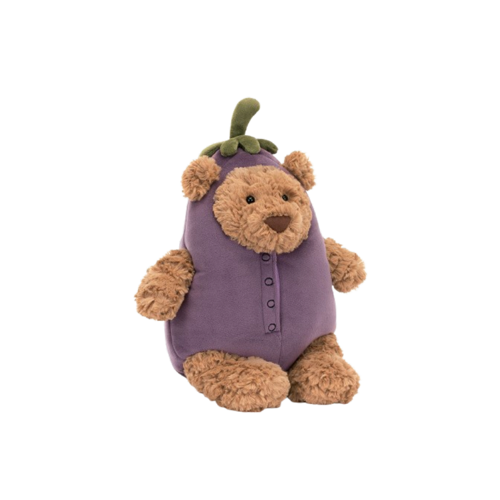 Jellycat Bartholomew Bear Aubergine