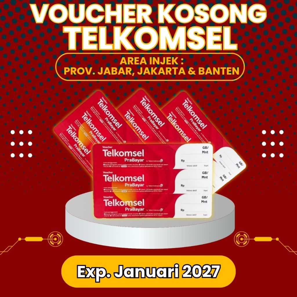 VOUCHER KOSONG TELKOMSEL JABAR, JAKARTA & BANTEN