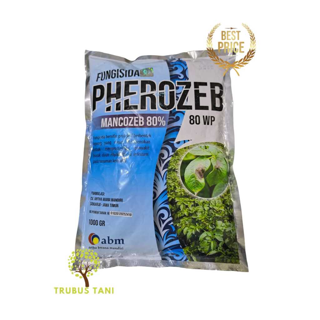 Pherozeb  fungisida berbahan aktif Mankozeb 80%,