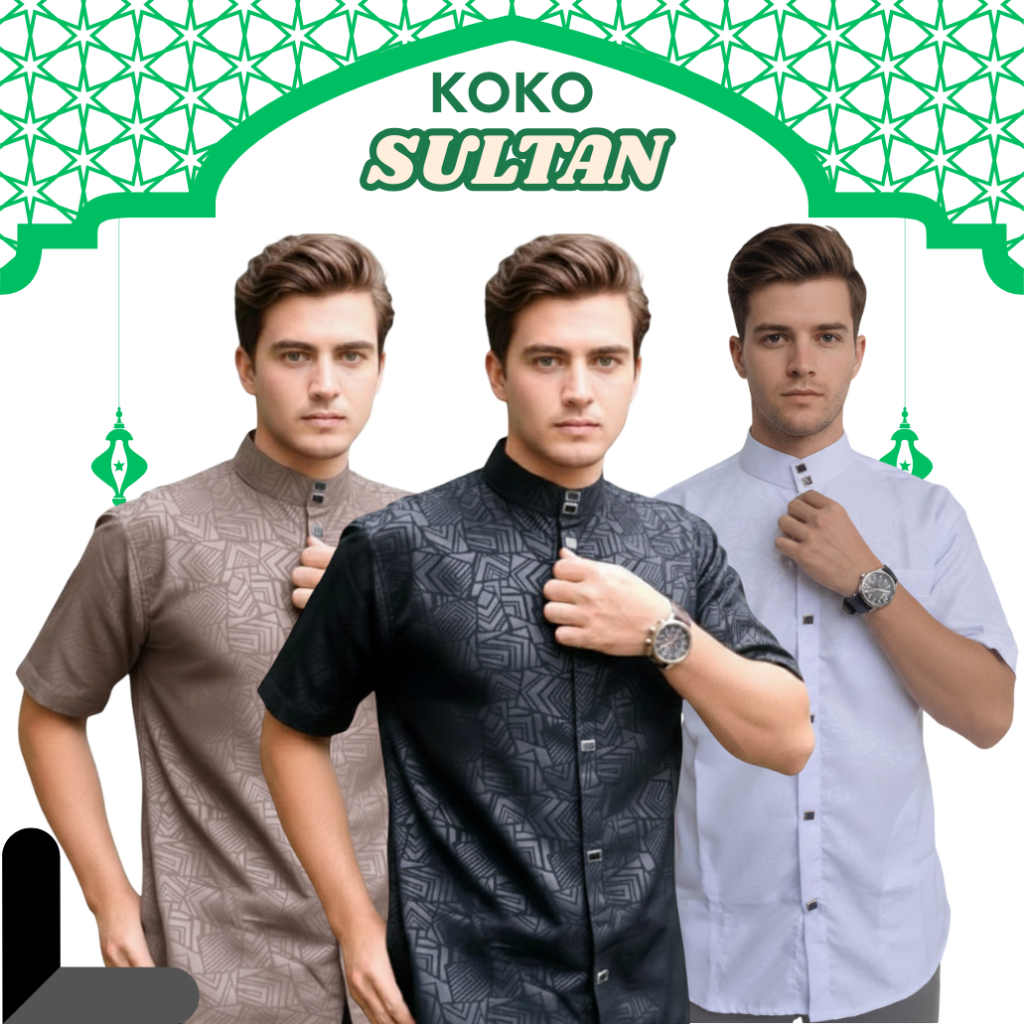 Baju Muslim Pria Koko Sultan Embos Terbaru