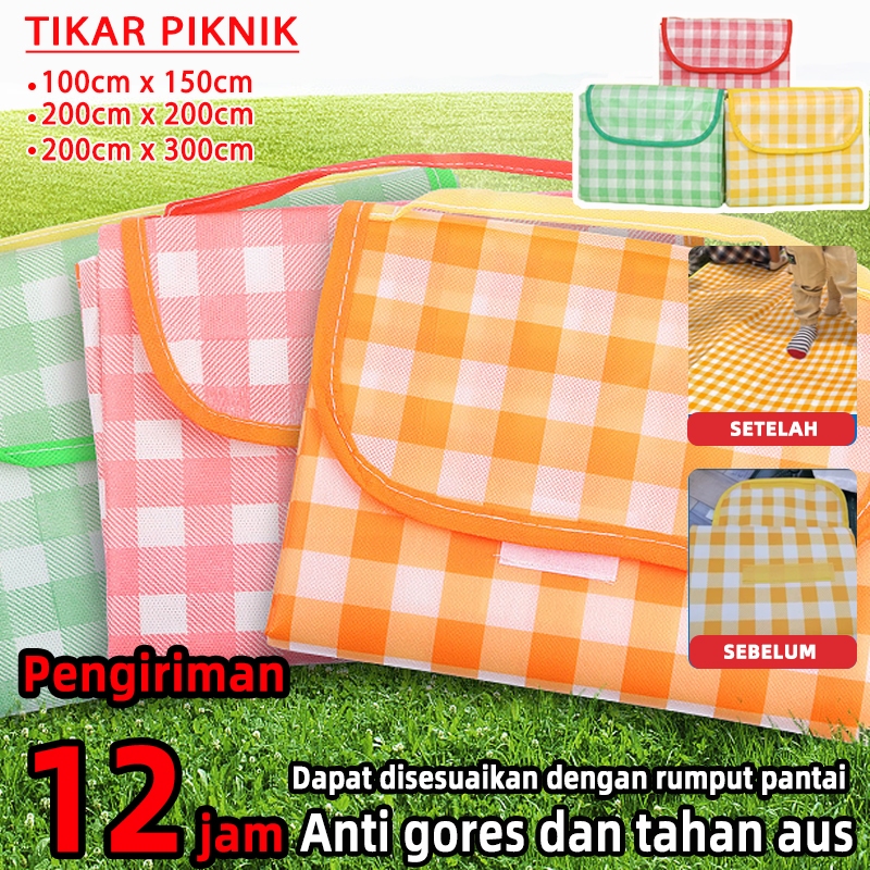 [COD] tikar lipat piknik empuk tikar piknik lipat tikar piknik 200x200 tikar piknik polos alas pikni