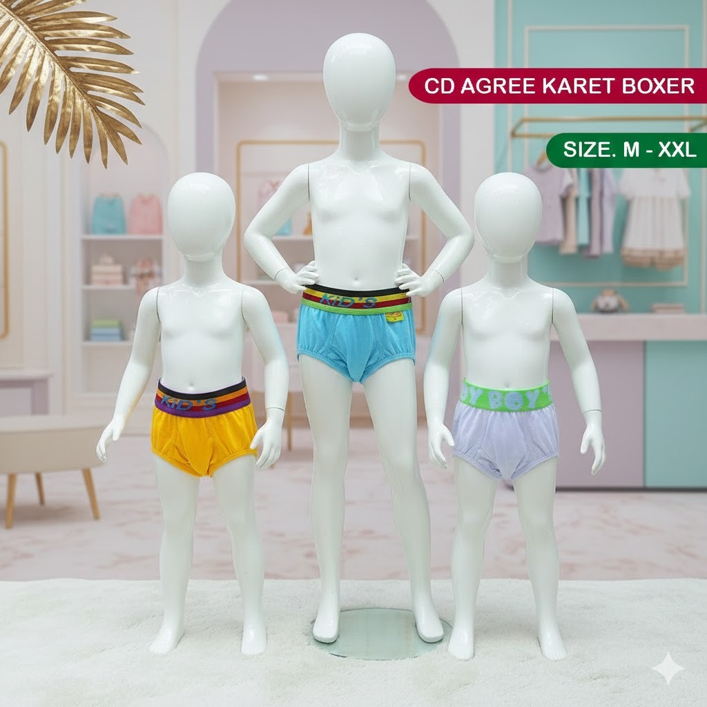 Isi 3 Pcs Celana Dalam Anak Laki-Laki Agree Kids AG 200 Katun Lembut AG200 - Agree Kids AG 200 Celan