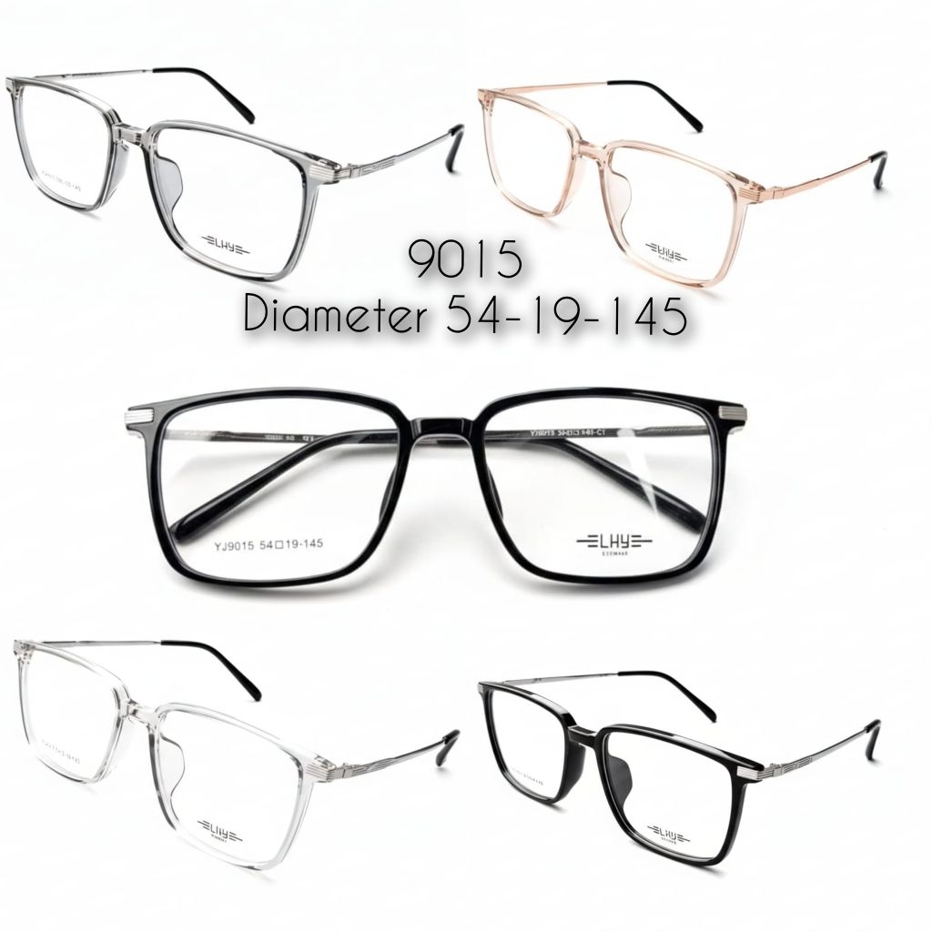 kacamata lhy 9015 paket hemat gratis lensa bluecromic driving 3in1