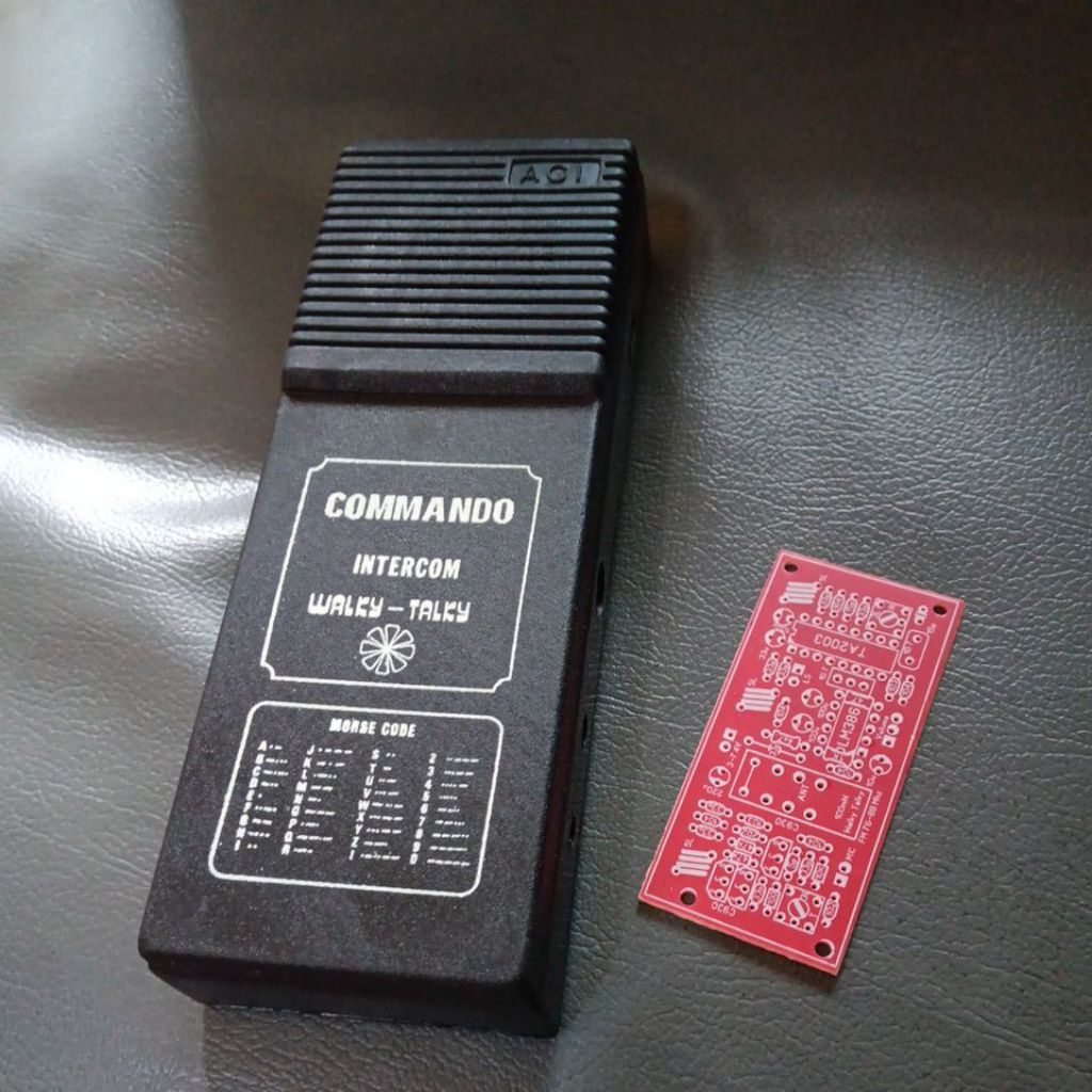 WALKY TALKY COMMANDO + PCB TRANSCEIVER FM  76 - 88 MHz