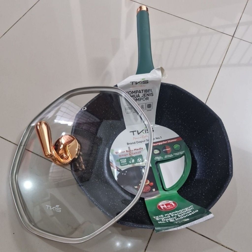 TKIS By YK Design TK-831 Wajan Penggorengan Batu Medis segi delapan