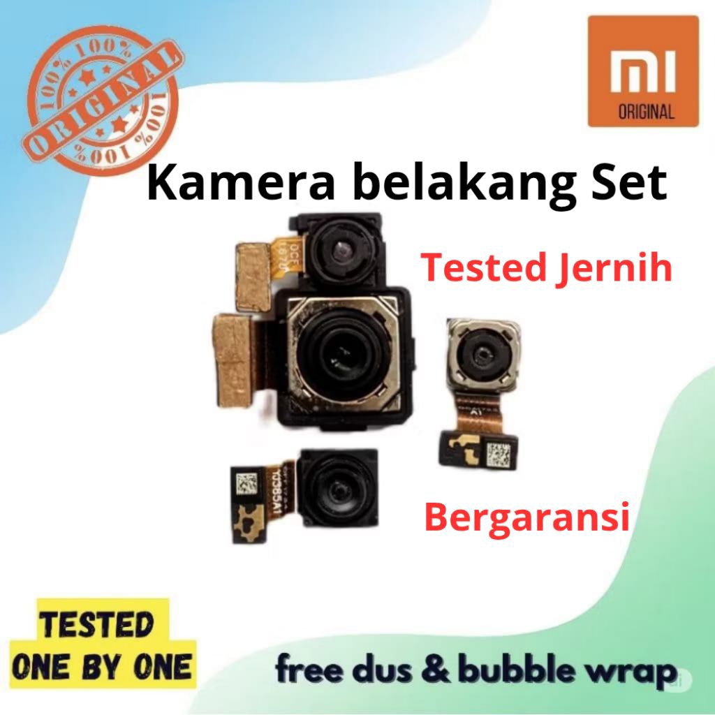 Kamera Belakang Set Redmi Note 8 Pro Original cabutan Tested Jernih Camera Xiaomi Redmi Note 8 Pro