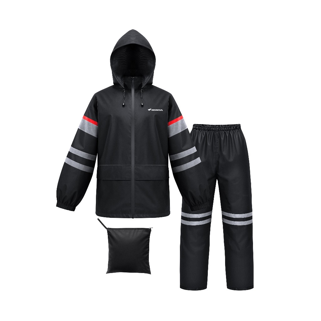Jas Hujan Motor ADV 160 Raincoat Set Black Honda