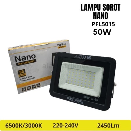 LAMPU SOROT LED FLOOD LIGHT PIOLINE NANO 50 WATT