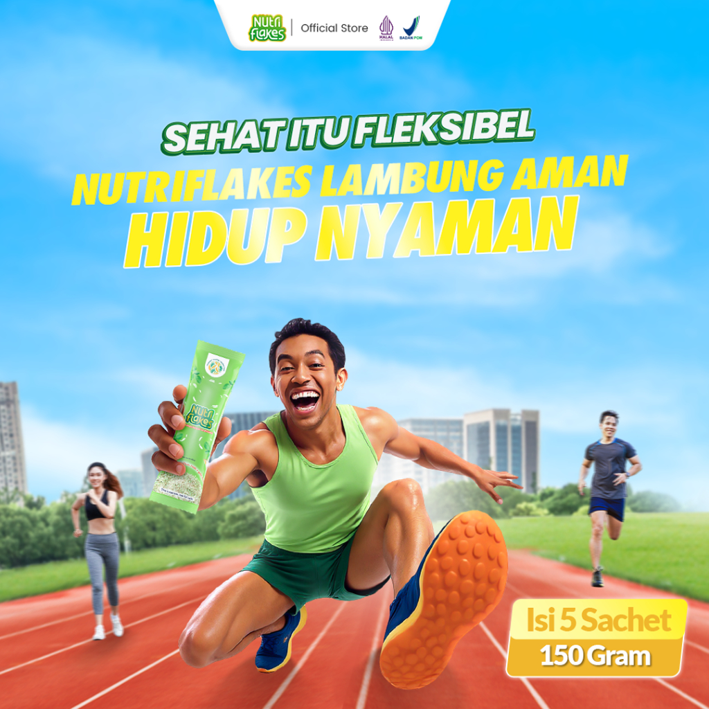 Nutriflakes Sachet 8 Box Sereal Sehat Asam Lambung