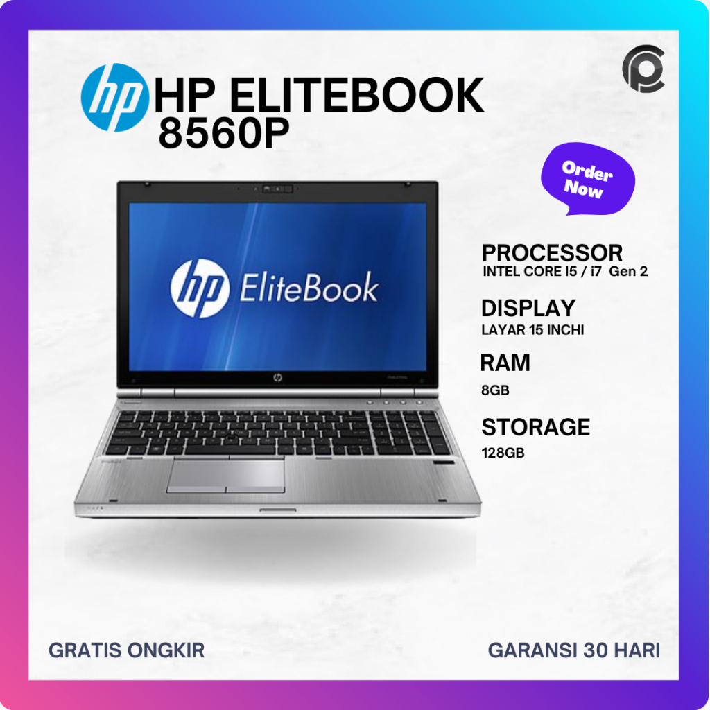 HP Elitebook 8560P i5 i7 Gen 2 Laptop Second Harga Grosir Laptop Second Hand Laptop Seken 1 Jutaan A
