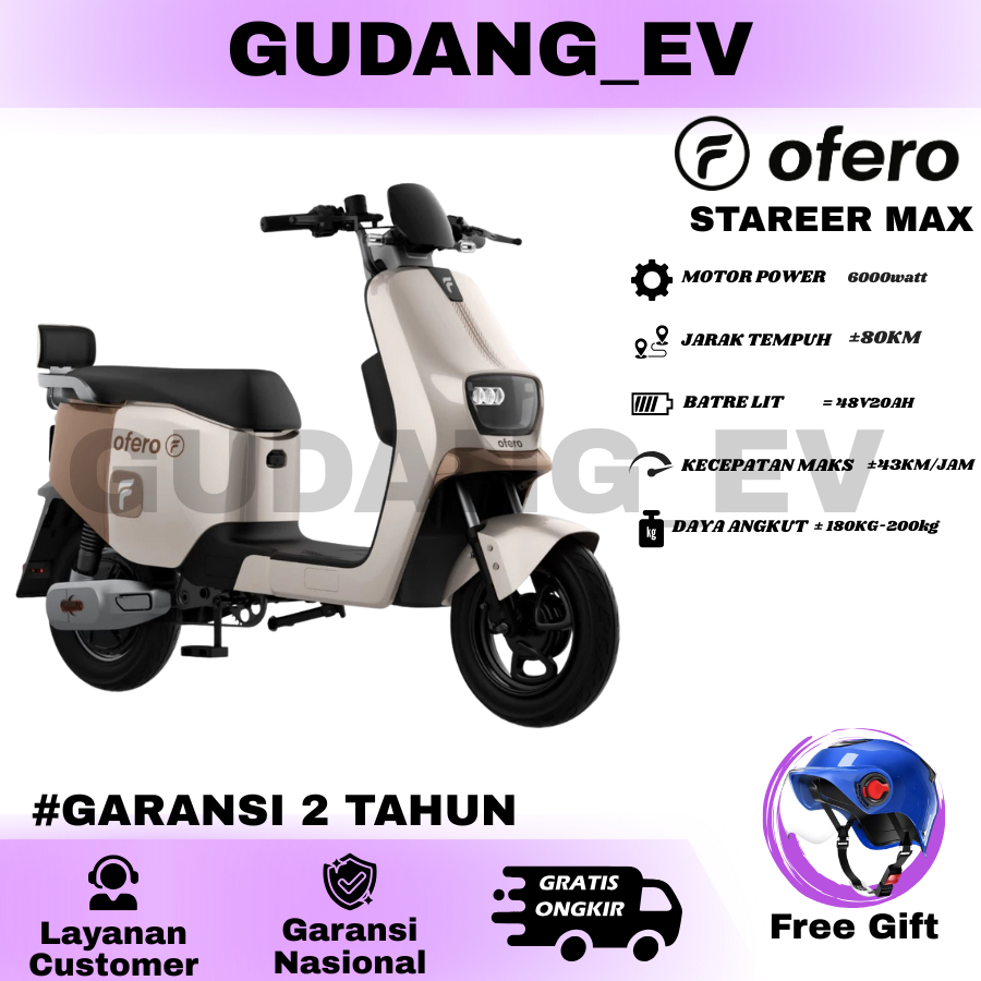 Sepeda Listrik OFERO E-BIKE STAREER MAX  Garansi Resmi