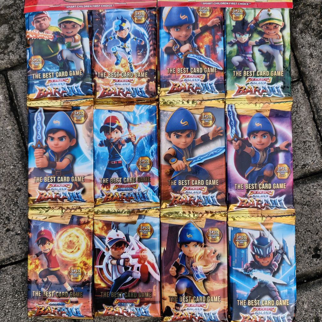PAKET 12 BUNGKUS / SACHET NEW KARTU BOBOIBOY GALAXY 2026 TRADING CARD KARTU BOBOIBOY GALAXY BARAJU M