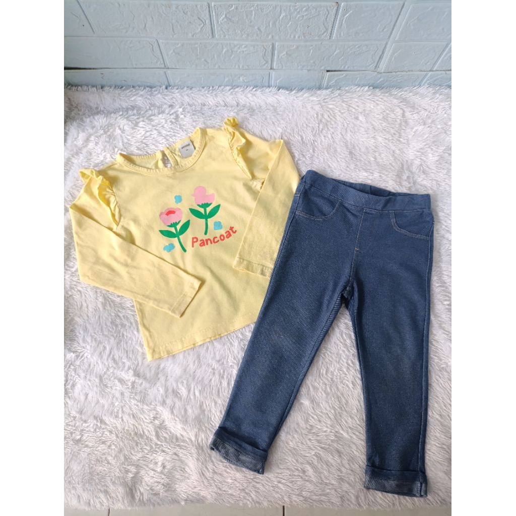 Preloved setelan anak perempuan pancoat