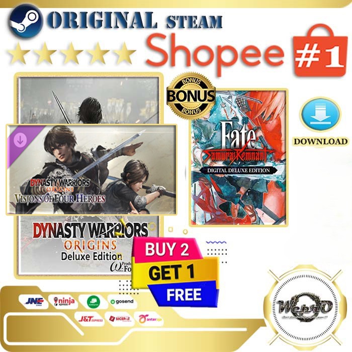 DYNASTY WARRIORS ORIGINS Visions of Four Heroes Steam - Game PC Original - Support Laptop & Handheld