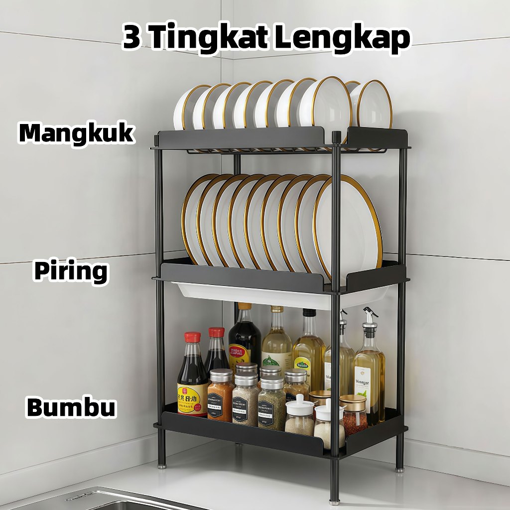 Rak Dapur Rak Piring Stainless Steel Rak Piring Wastafel Rak Pengering Piring Rak Cuci Piring Wastaf
