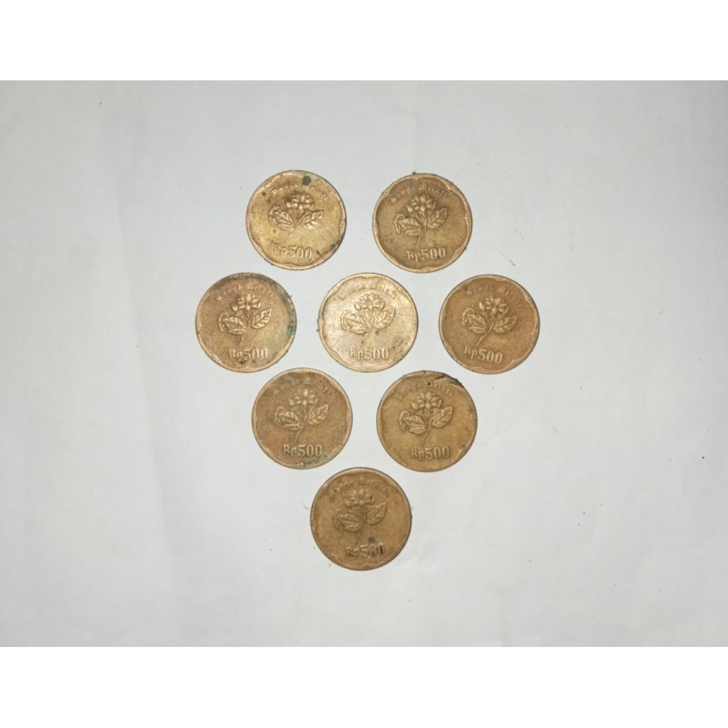 Koin 500 rupiah melati besar, tahun 1991-pemakaian