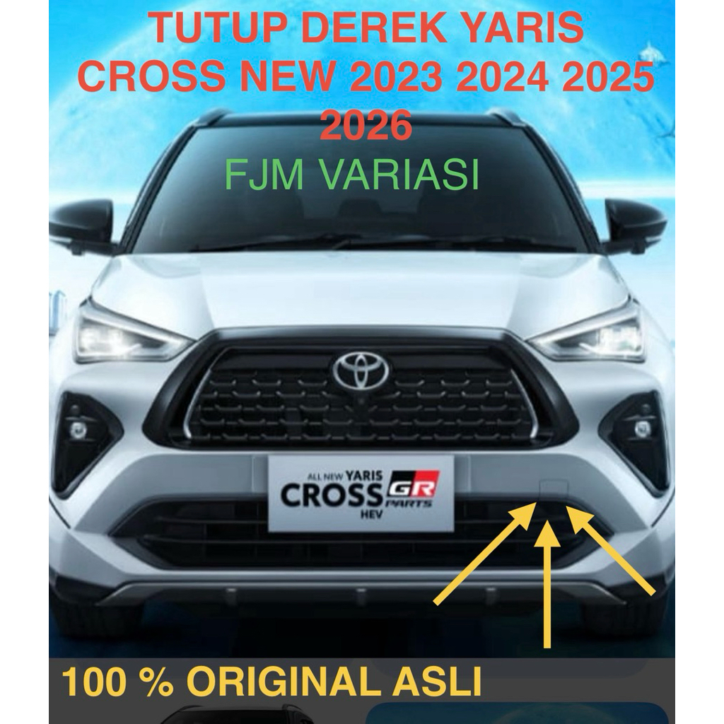 COVER CAVER TUTUP DEREK TOING BUMPER BEMPER DEPAN SEMUA MOBIL TOYOTA ALL NEW YARIS CROSS 2022 2023 2