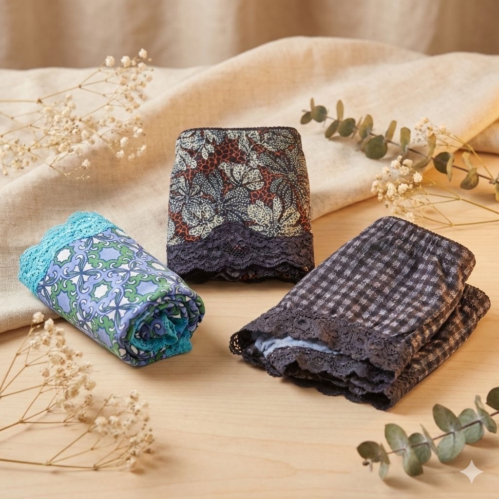 (Paket 3Pcs&6Pcs) Hotpants Cd Juve Motif Dan Polos Renda Celana Dalam Jumbo