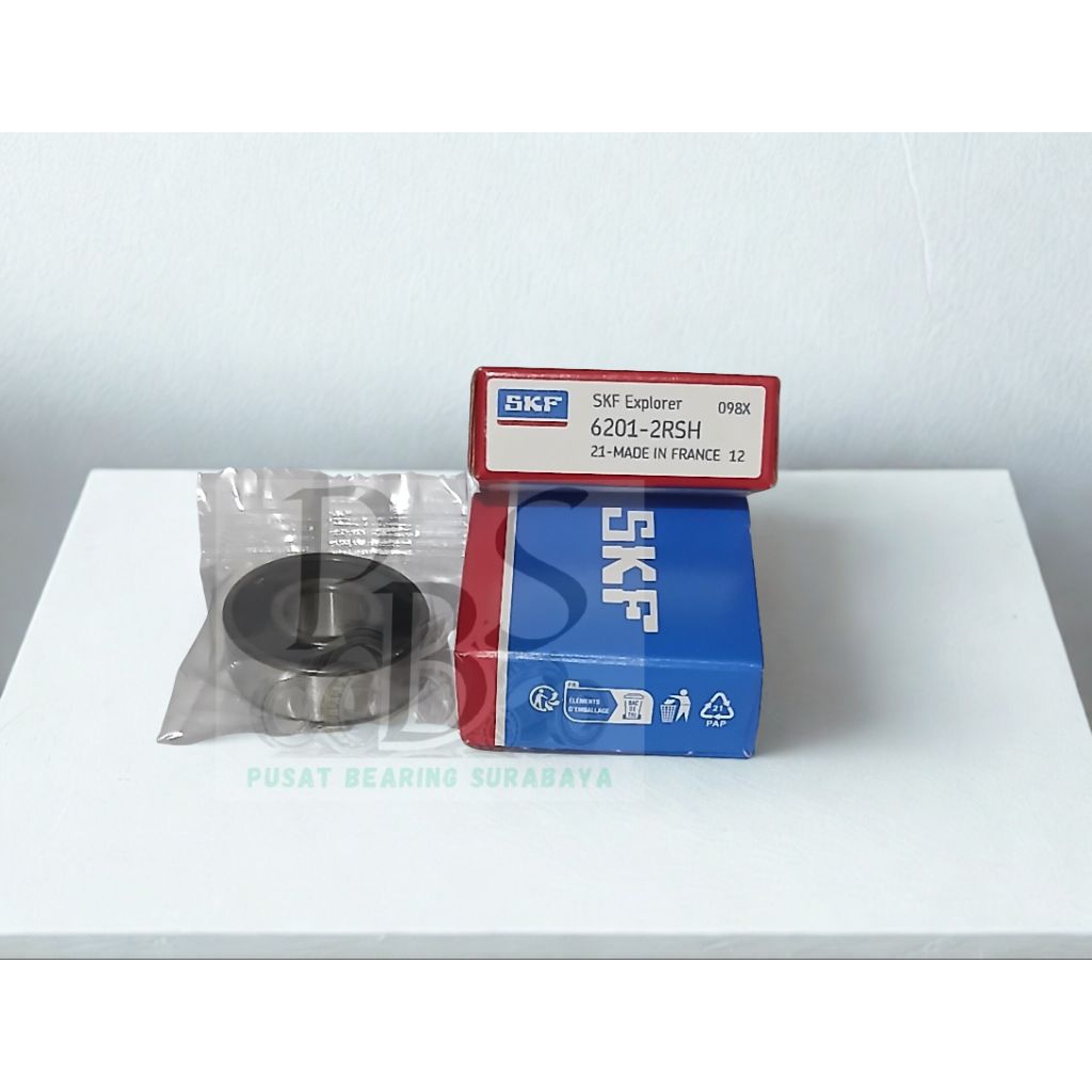 Bearing 6201-2RSH SKF / Laher 6201-2RSH SKF / Segel Karet