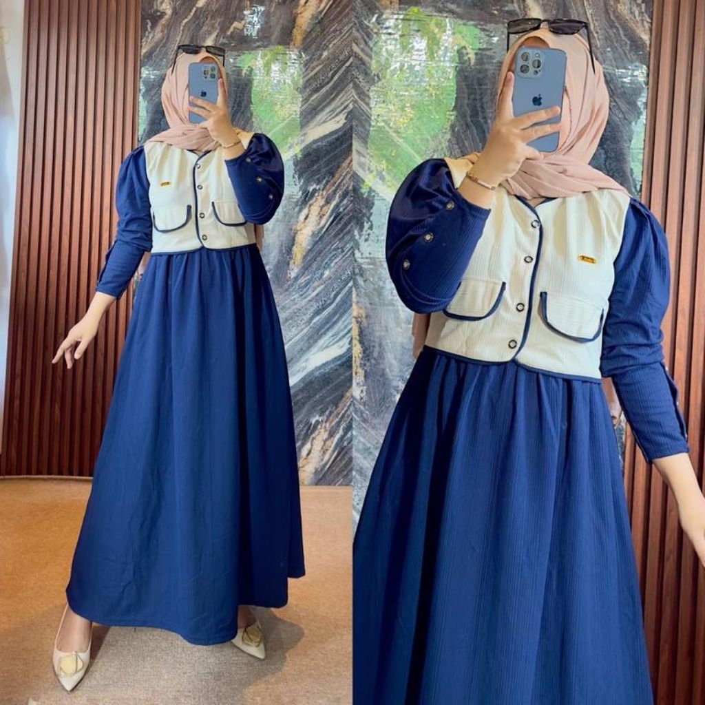 gamis wanita lebaran 2026 model terbaru