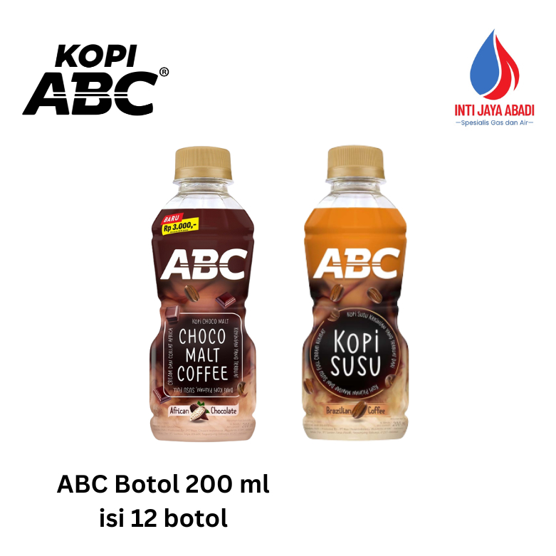 Kopi ABC Botol 200ml / Dus isi 12 Botol