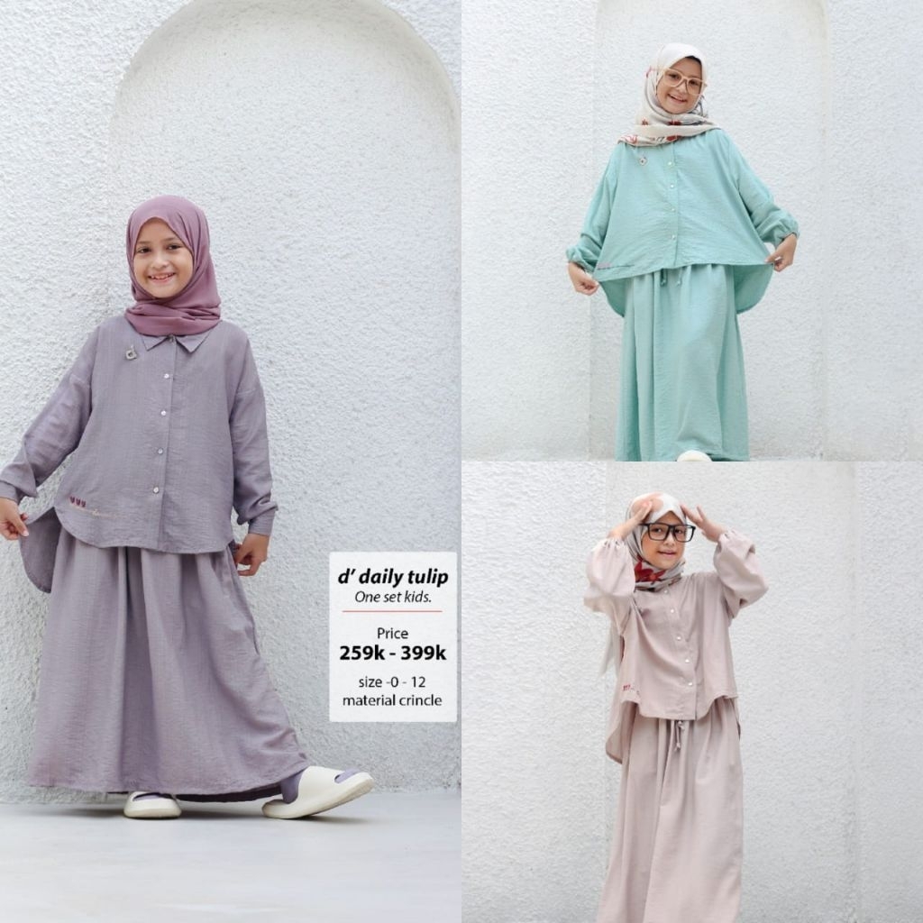SRA D'Tulip by dannis collection (setelan rok anak)