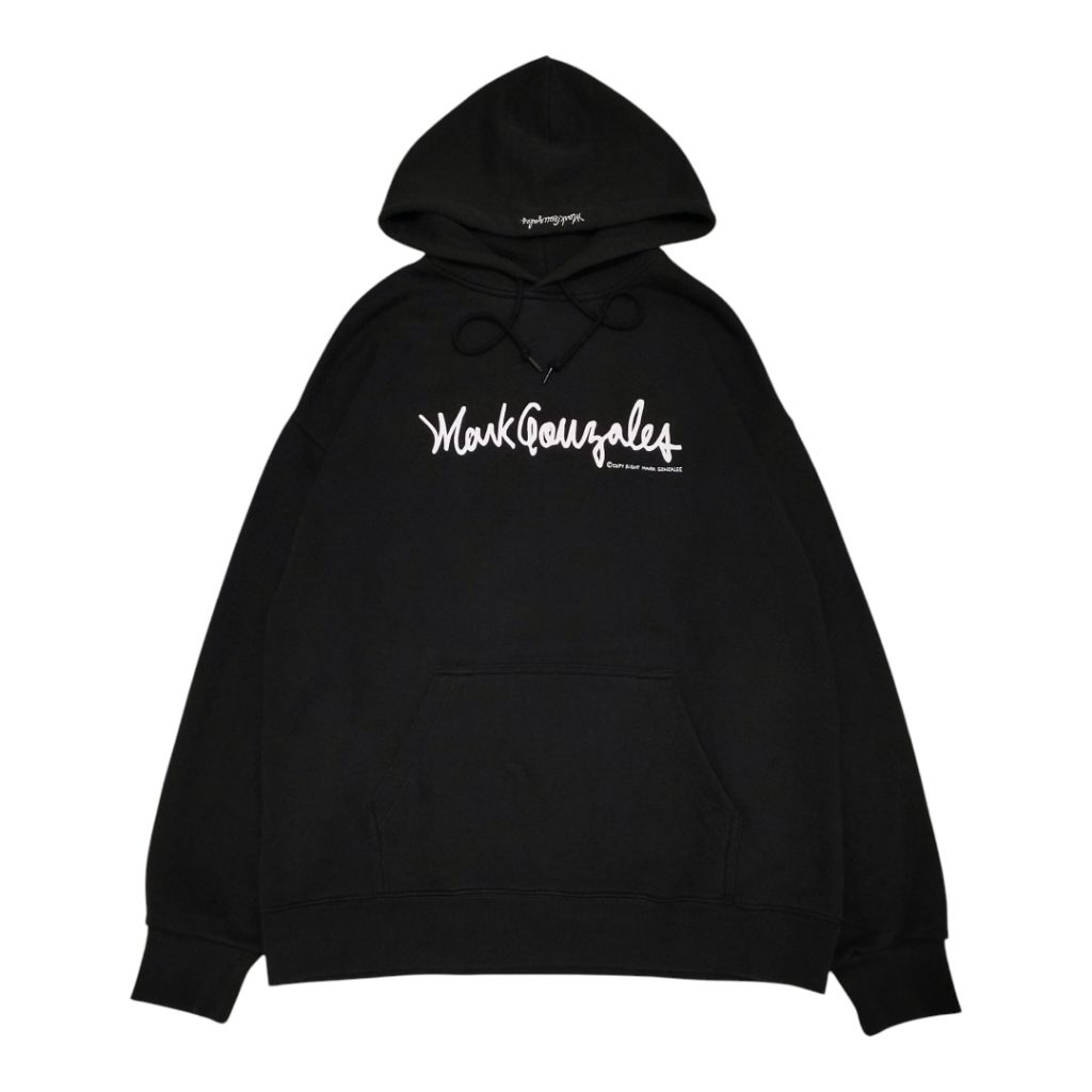 Hoodie MARKGONZALES Logo Sablon Hitam / Black Second Original