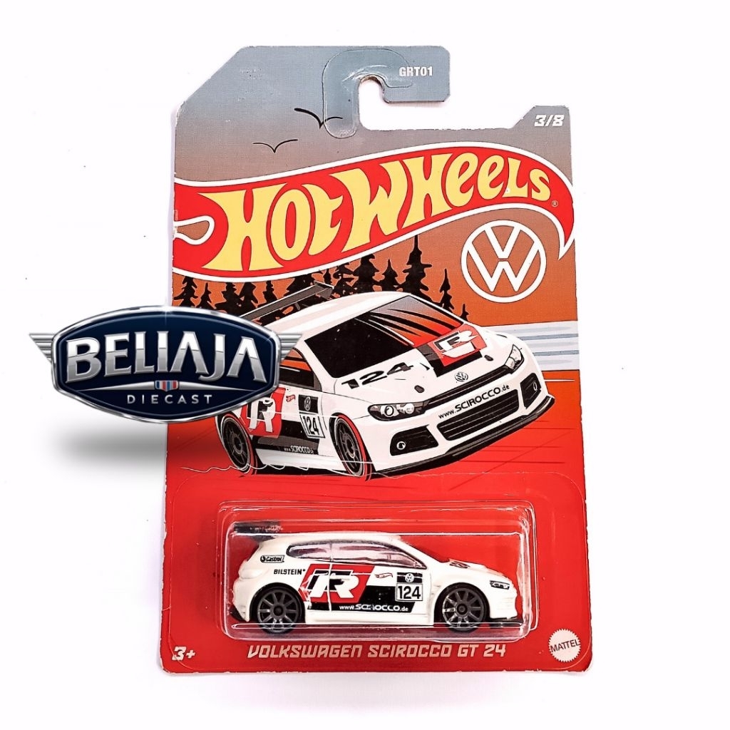 HOT WHEELS VOLKSWAGEN SCIROCCO GT 24 WHITE VW SERIES