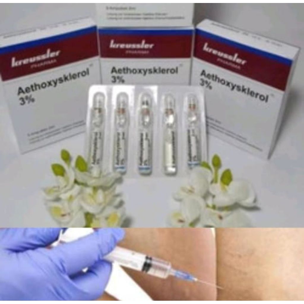 Ready stok Aethoxy-sklerol German varises harga per satu ampul