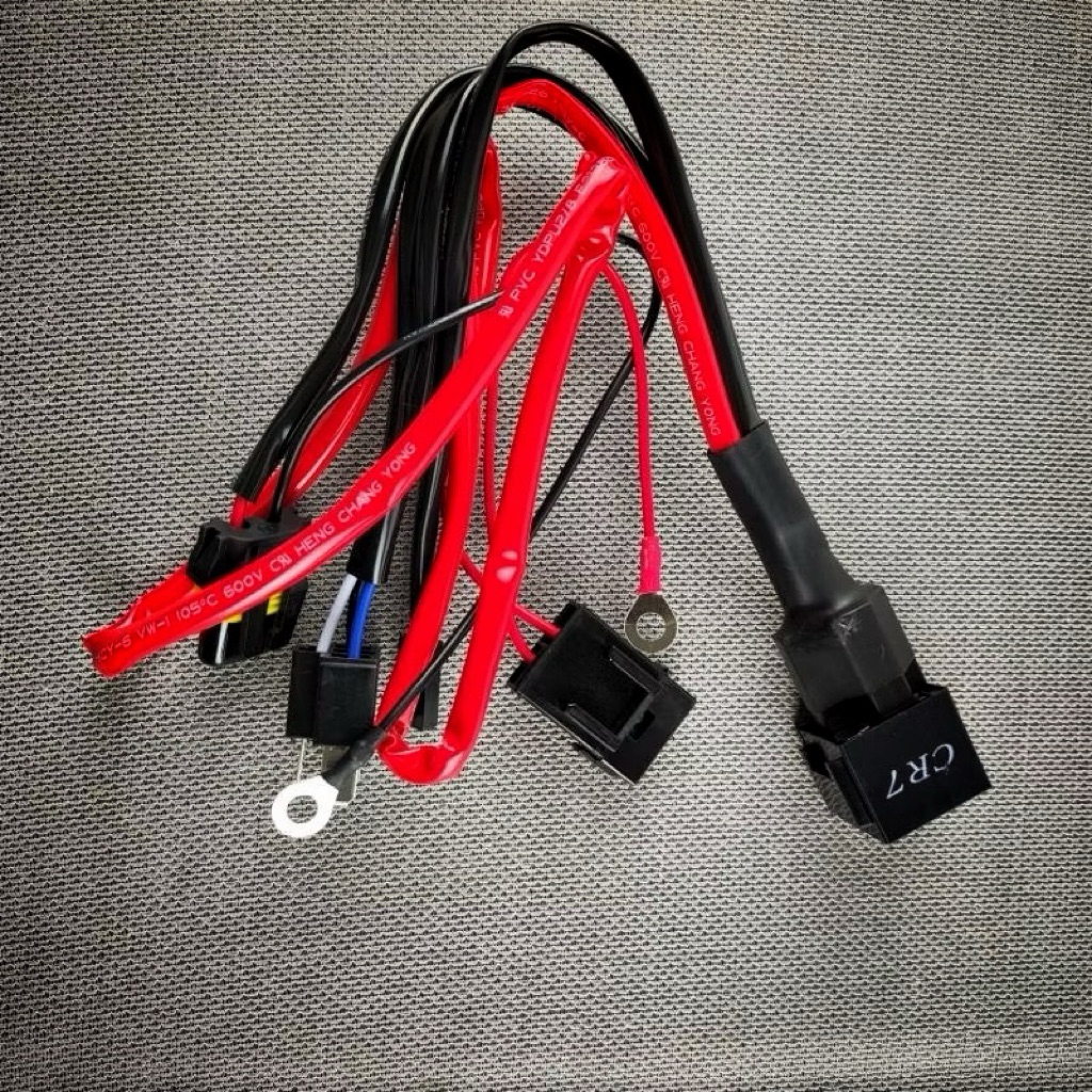 CR7 KABEL RELAY BILED HID PREMIUM TIPE SOCKET H4 BISA MOBIL MOTOR KABEL SET 1 LAMPU UNIVERSAL