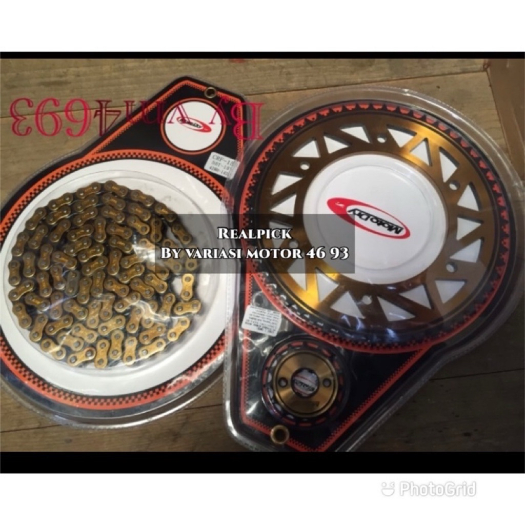 Gear set warna honda crf 150 gear crf 150L gear honda crf 150 full set gear rantai