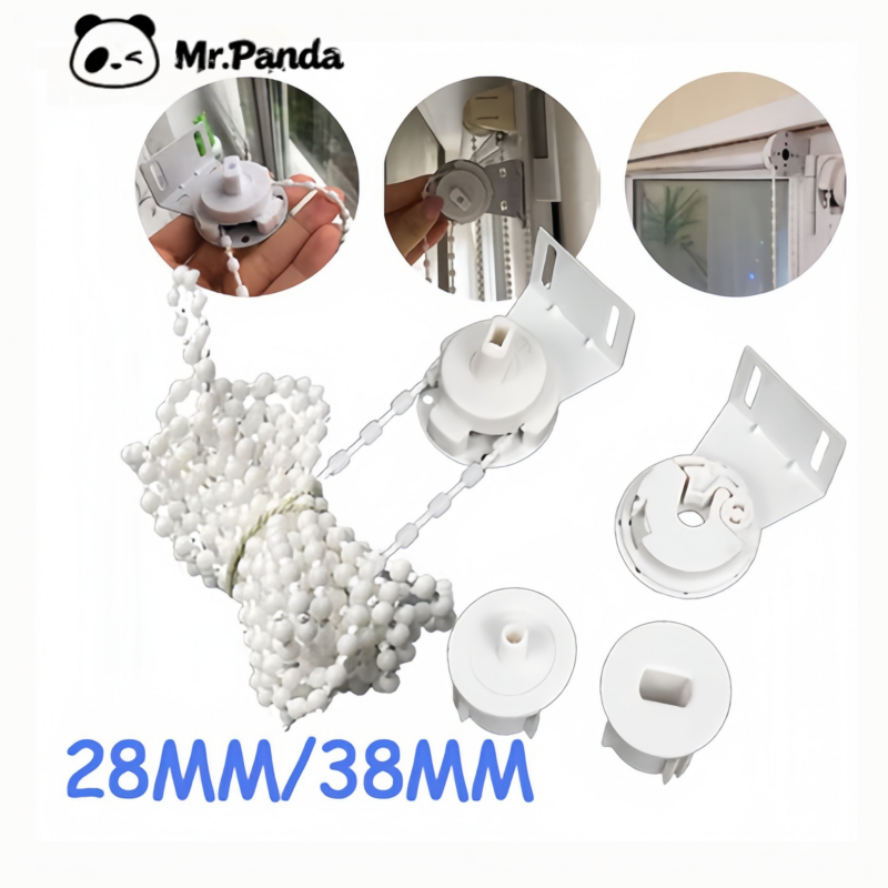 28/38mm Roller Blind Bead Chain Roller Blind Head Aksesoris Curtain Long Bead Chain Roller Blind Clu
