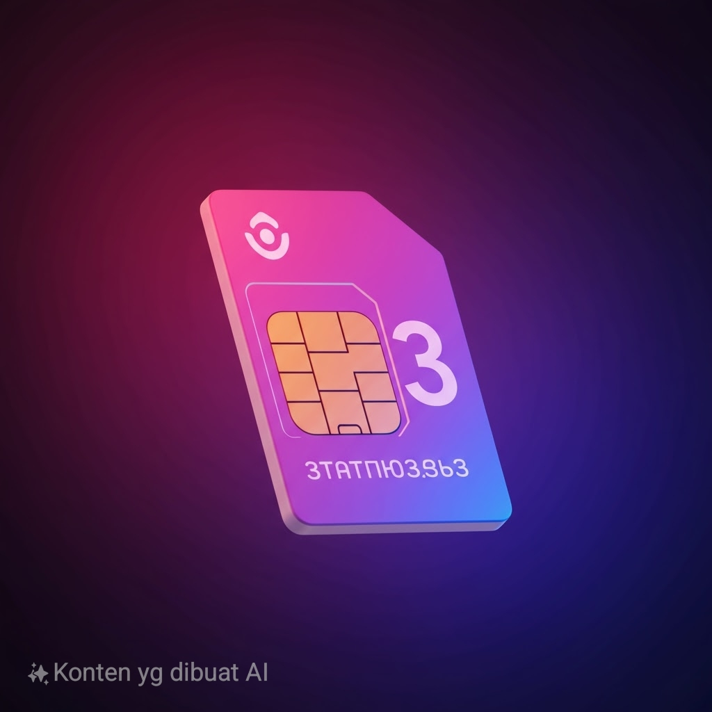 Kartu Perdana Tri Prabayar PAKET DATA 3GB(SEGEL)