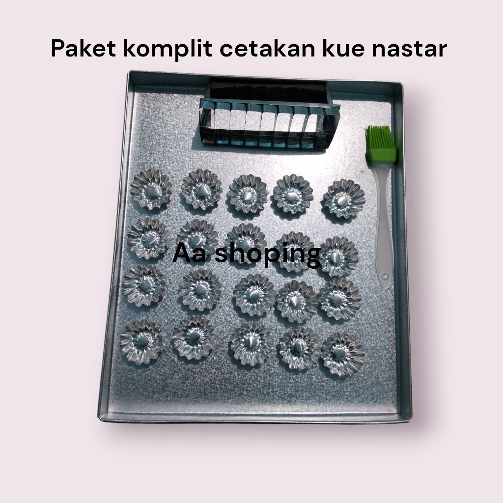 paket komplit cetakan kue nastar bulat/cetakan kue/cetakan kue nastar