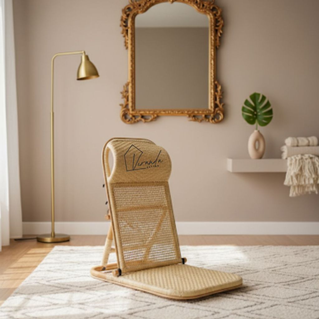 Kursi Lipat Rotan Alami / Kusi Lipat Lesehan Rotan / Kursi santai