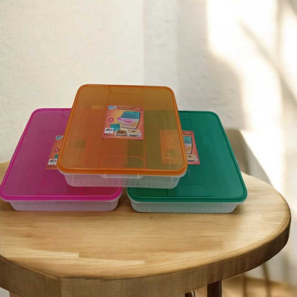 Toples Kue Lapis / Kotak Kue / Tempat Kue Plastik Viralpack Candid