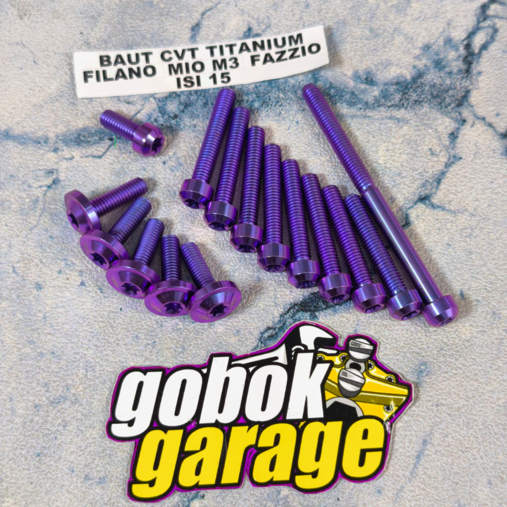 Baut cvt titanium filano / baut titanium cvt fazzio / baut cvt titanium mio m3 isi 15