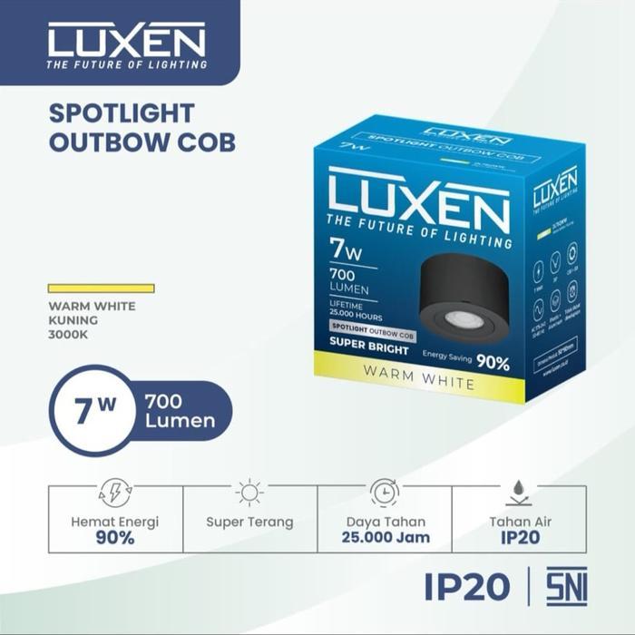 LUXEN downlight outbow spotlight 5w 7w 10w 3000k