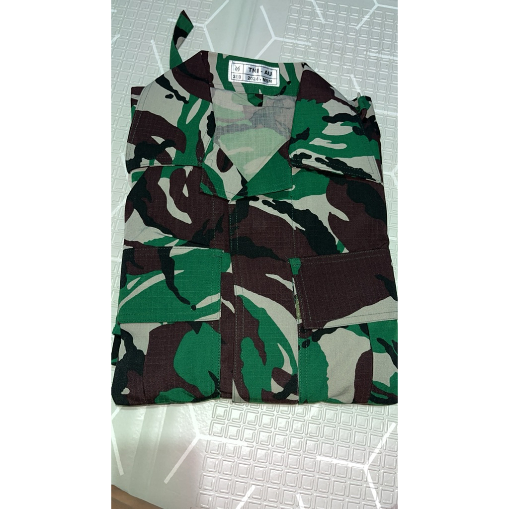 PDL LORENG ORIGINAL/ pakaian dinas lapangan loreng hijau/ Seragam PDL TNI AD AL AU