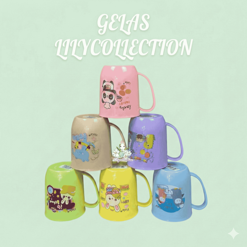 Gelas Kopi | Gelas Sloki | Cangkir Plastik 300ml LILYCOLLECTION