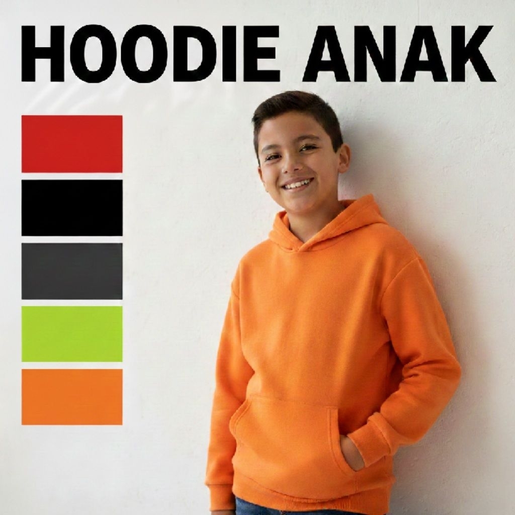 Hoodie Jaket Anak Polos