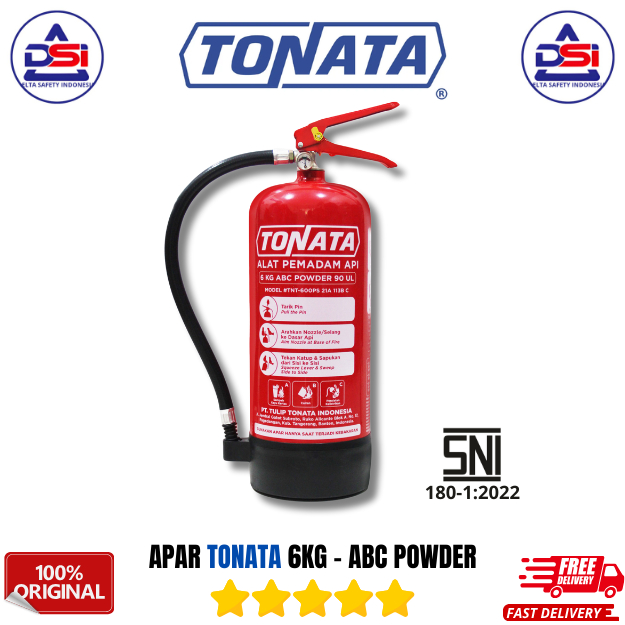 APAR SNI TONATA 6KG - ABC POWDER SET LENGKAP - TABUNG APAR PEMADAM SNI