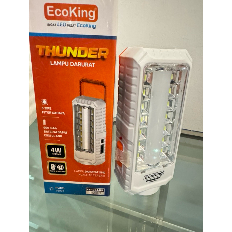 lampu emergency ecoking thunder 4Watt
