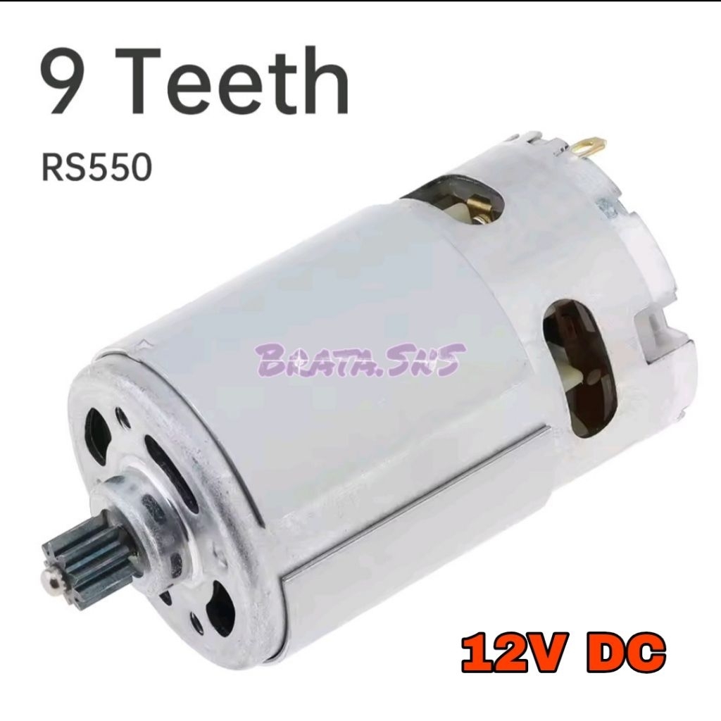 Dinamo RS550 550 12Volt DC Gear 9 Teeth Jet Cleaner Bor JLD Makita NRT Cordless DIY