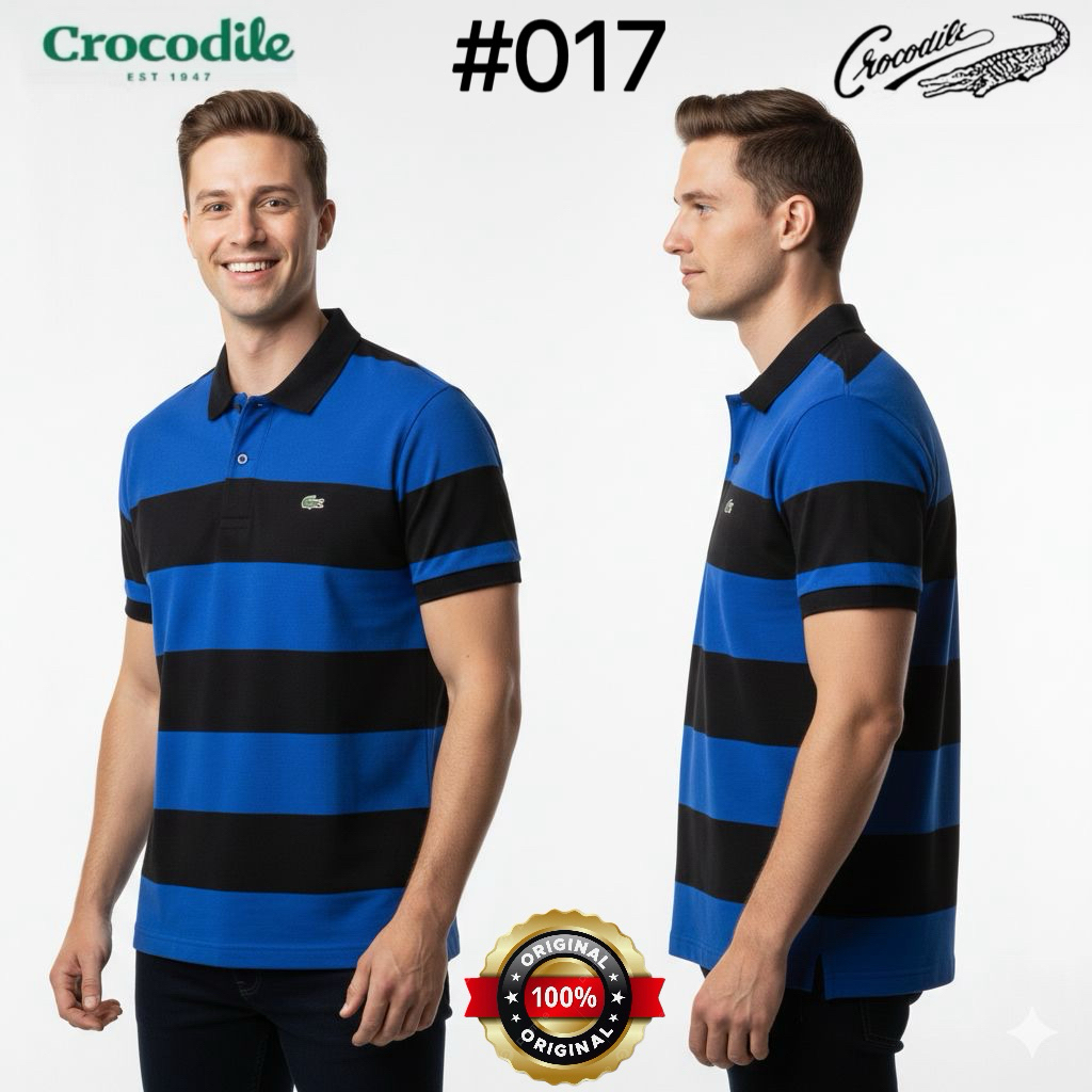 ( LUXOYEZ ) 017 BAJU CROCODILE ORIGINAL BRANDED BISA COD PRIA KEMEJA ATASAN