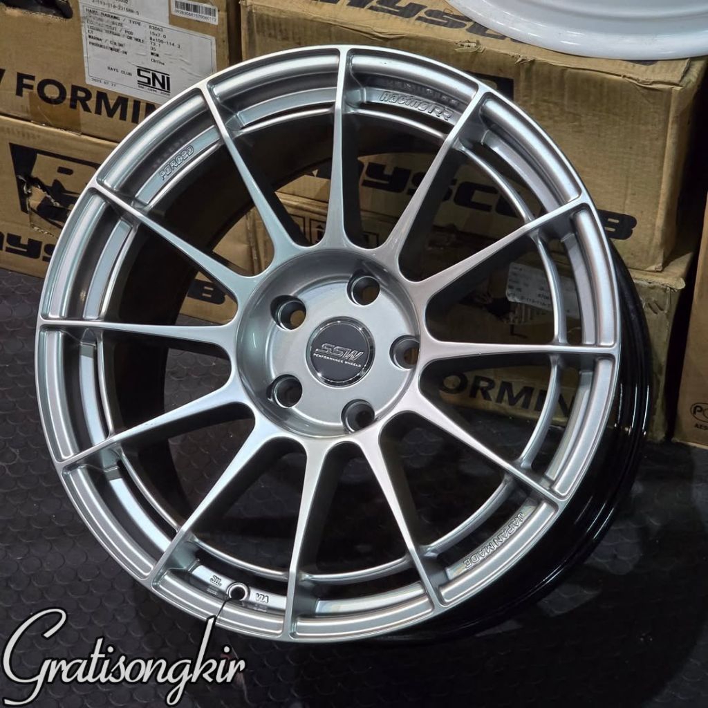 velg enkei spider original ssw Thailand ring 18 lebar 9,5 velg mobil ring 18 pnp mobil reborn ventur