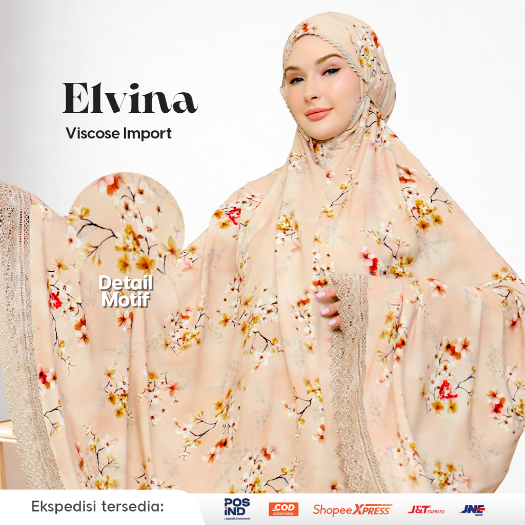 Mukena Dewasa | Rayon Viscose Import | Elvina Amasya